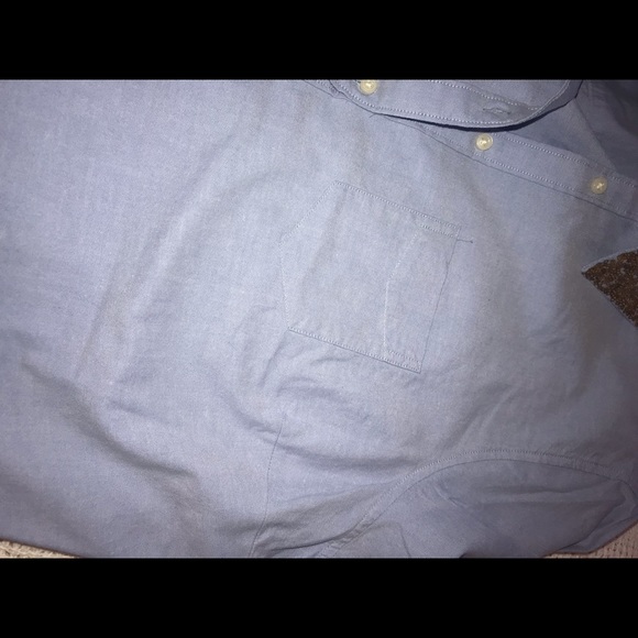 NWOT Chambray Button Up With Sequined Collar - Picture 4 of 5